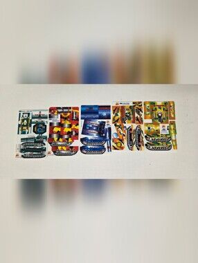 5 Vintage Z Cards Blue T-80 UD Tank And More Punchout Model Kits.